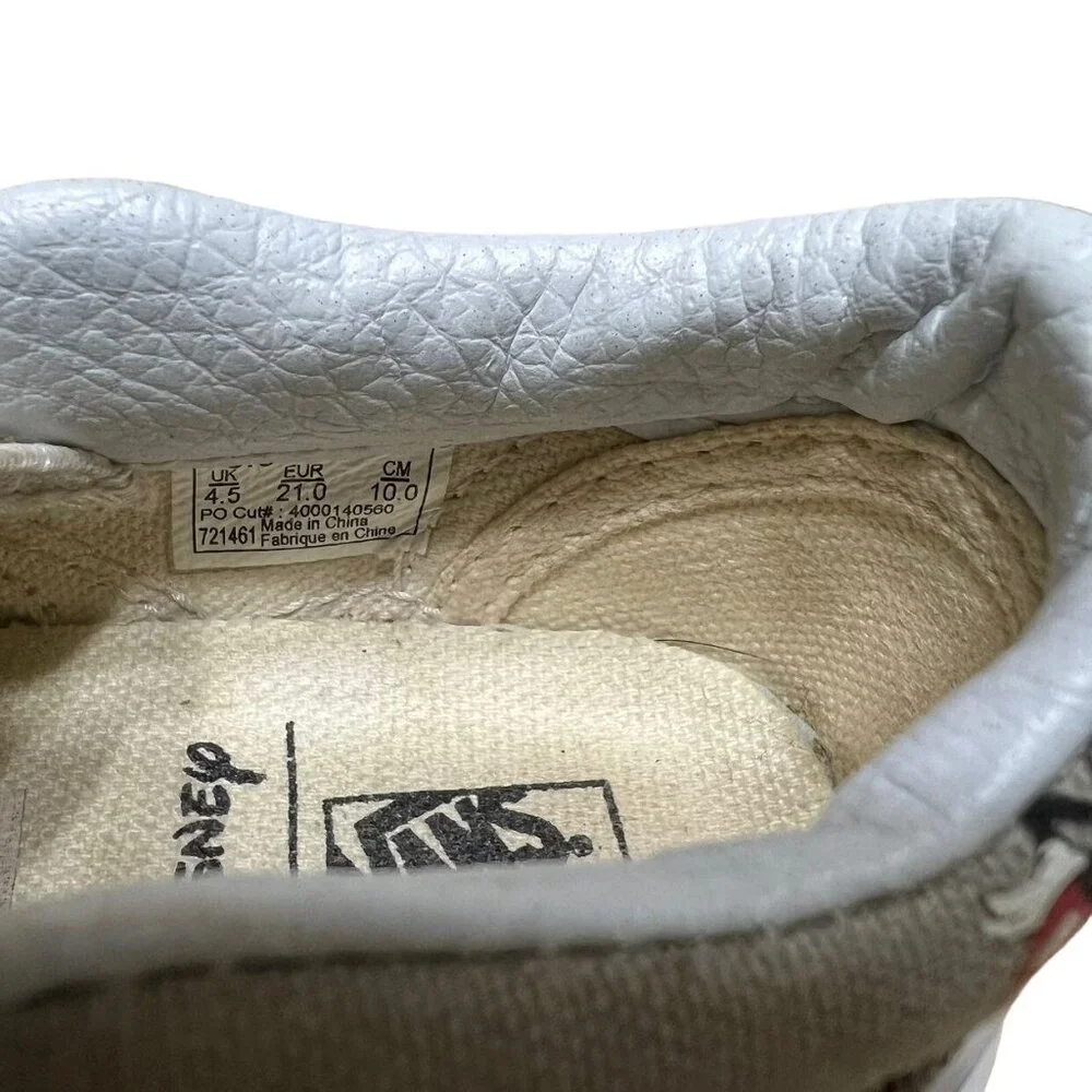 Vans Sz 4.5 Limited Edition Disney Mickey Mouse Shoes